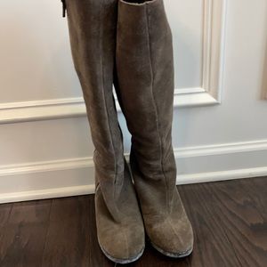 Women’s Faux Suede Wedged Boots (0087)